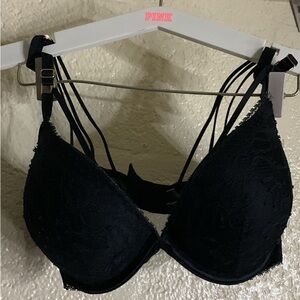 Victoria's Secret Very Sexy Black Lace Push up Bra
